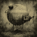 Mechanical Planets in Orbit Sci-Fi 133